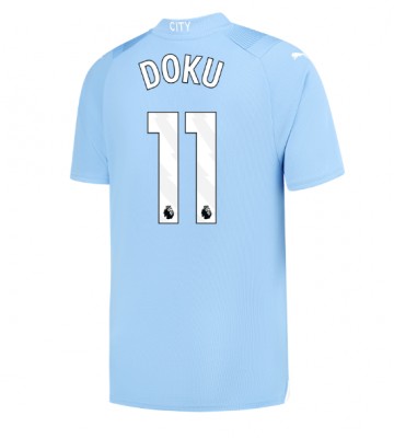 Manchester City Jeremy Doku #11 Hjemmebanetrøje 2023-24 Kort ærmer